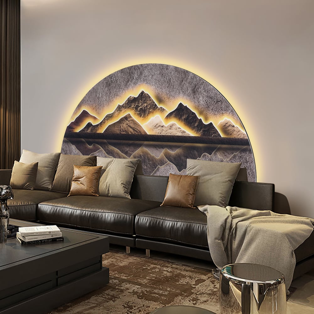 Questions and Answers for 1250mm Modern Abstract LED Lighting Wall Decorative Painting Living Room Decorative