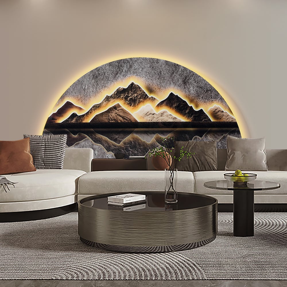 Questions and Answers for 1250mm Modern Abstract LED Lighting Wall Decorative Painting Living Room Decorative