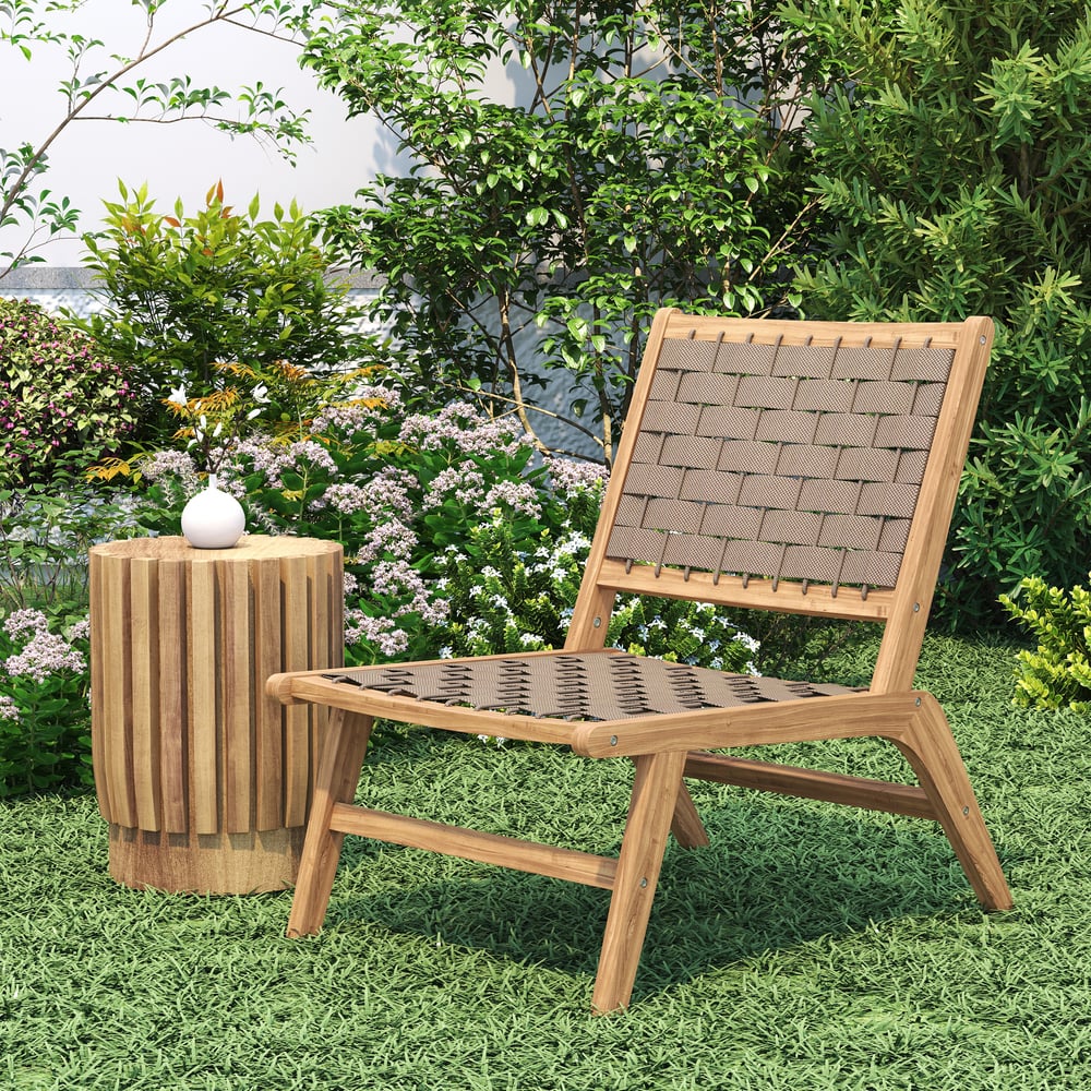 Customer Reviews for Natural Teak Wood Woven Outdoor Chair