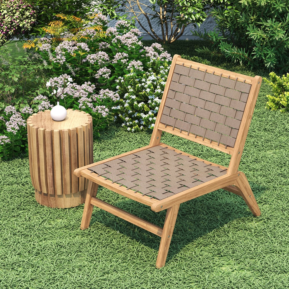 Customer Reviews for Natural Teak Wood Woven Outdoor Chair