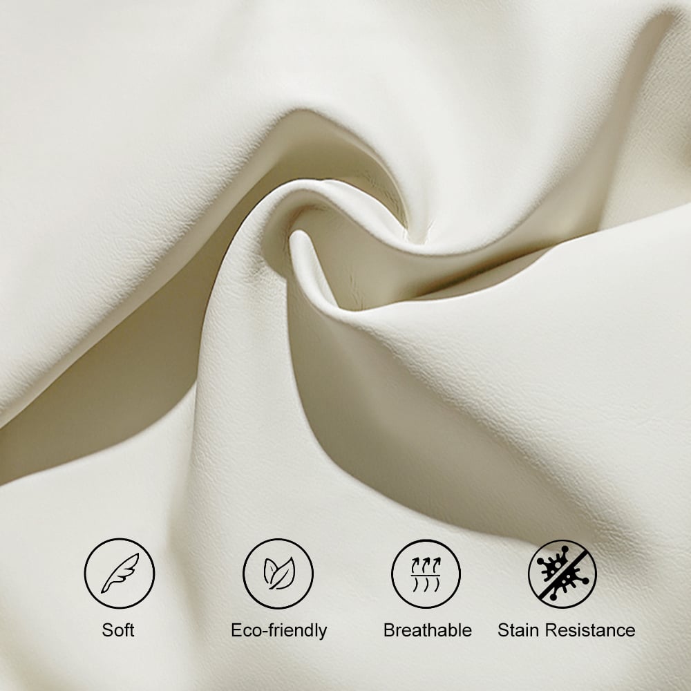 Humply White Leather King Bed Frame & 6-Drawer Dresser Set Humply White Leather King Bed Frame & 6-Drawer Dresser Set window image