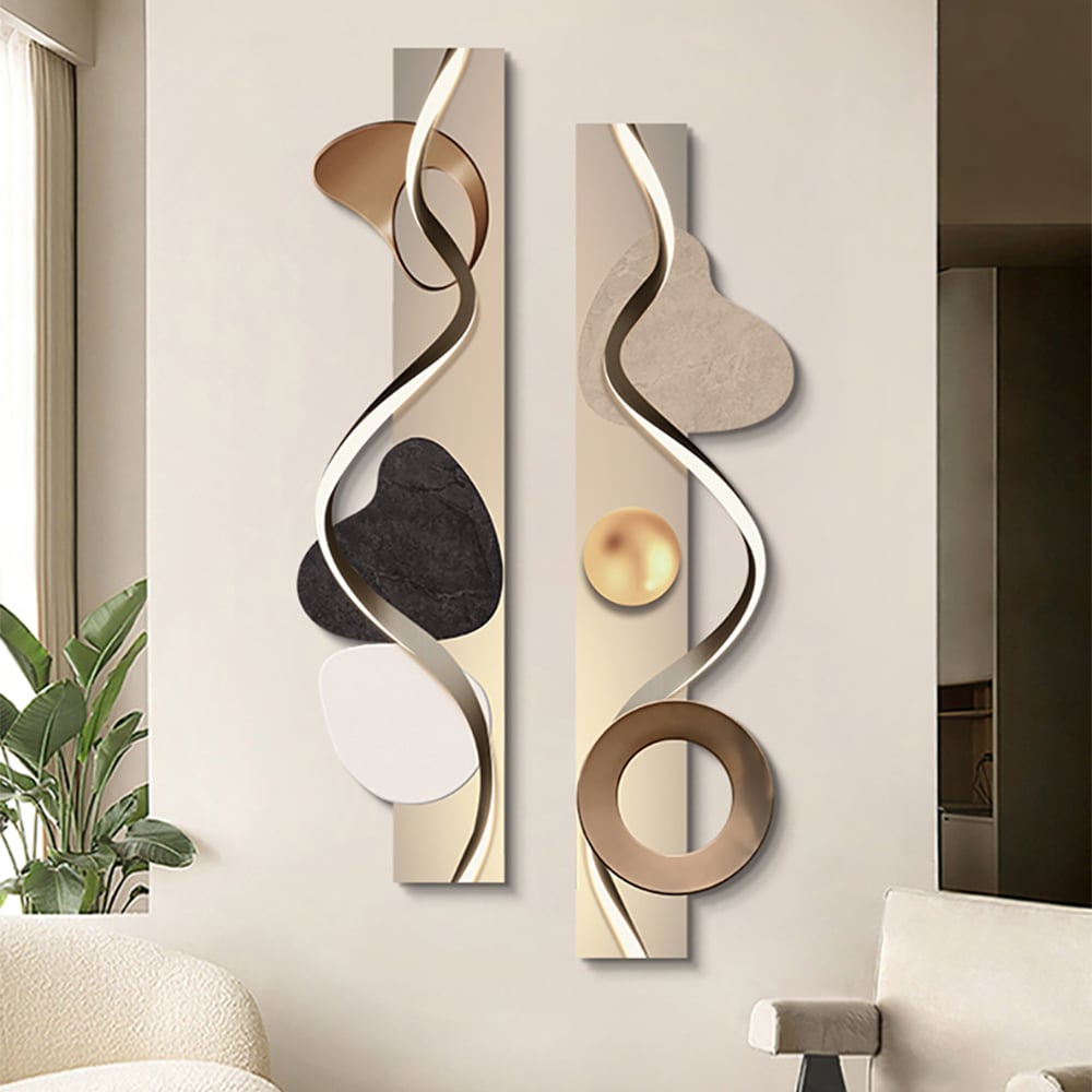 Questions and Answers for 1000mm Modern Abstract Geometric Multi-colour Acrylic Wall Art with LED Backlighting