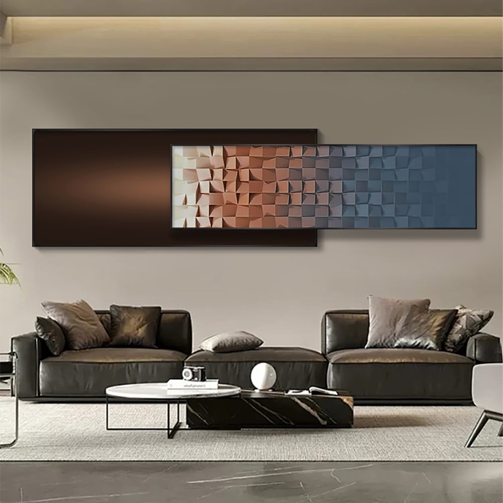 Questions and Answers for 1500mm×400mm Modern Adjustable Length Gradient  Wall Decor