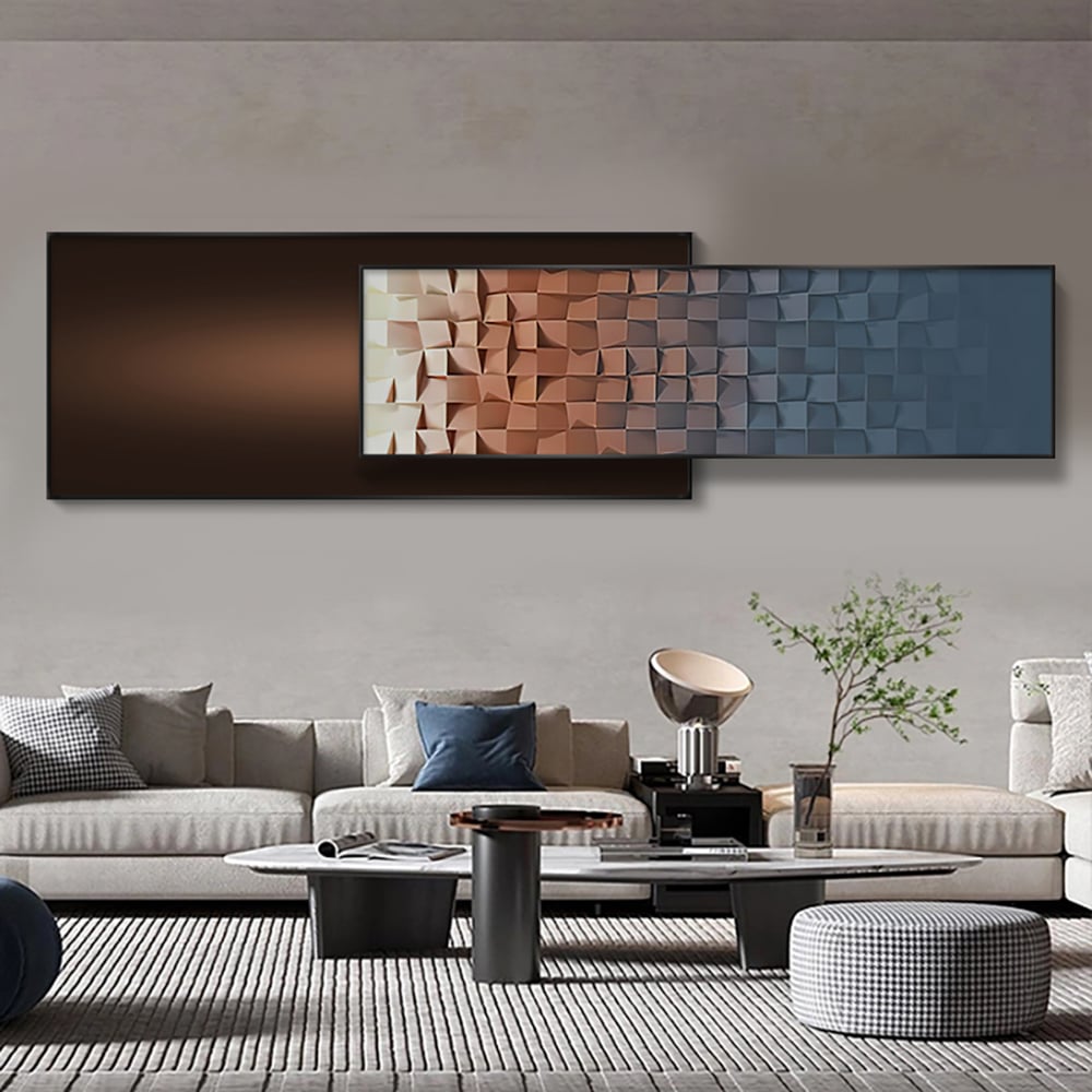 Questions and Answers for 1500mm×400mm Modern Adjustable Length Gradient  Wall Decor