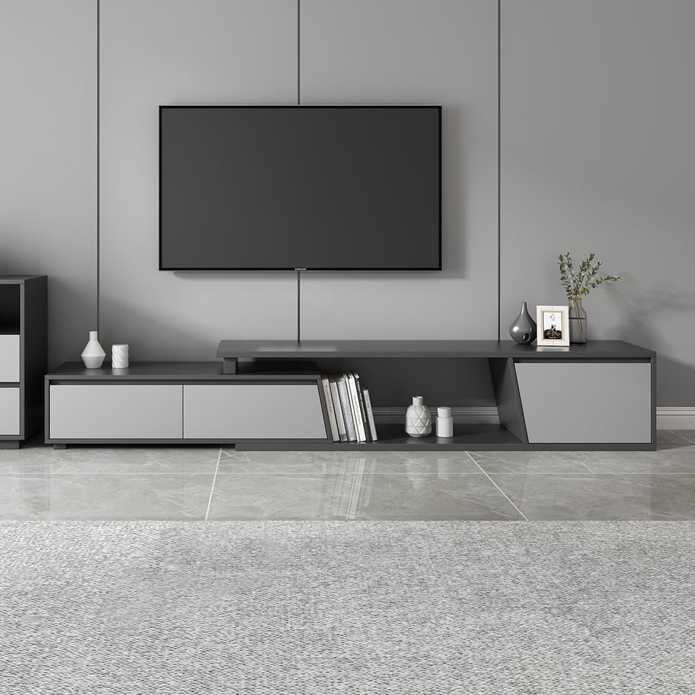 Questions and Answers for Fero Extendable TV Stand with 3 Drawers(1800mm-3048mm)