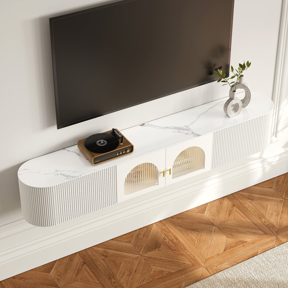 Questions and Answers for Modern Floating 1800 mm TV Cabinet Made of White Sintered Stone