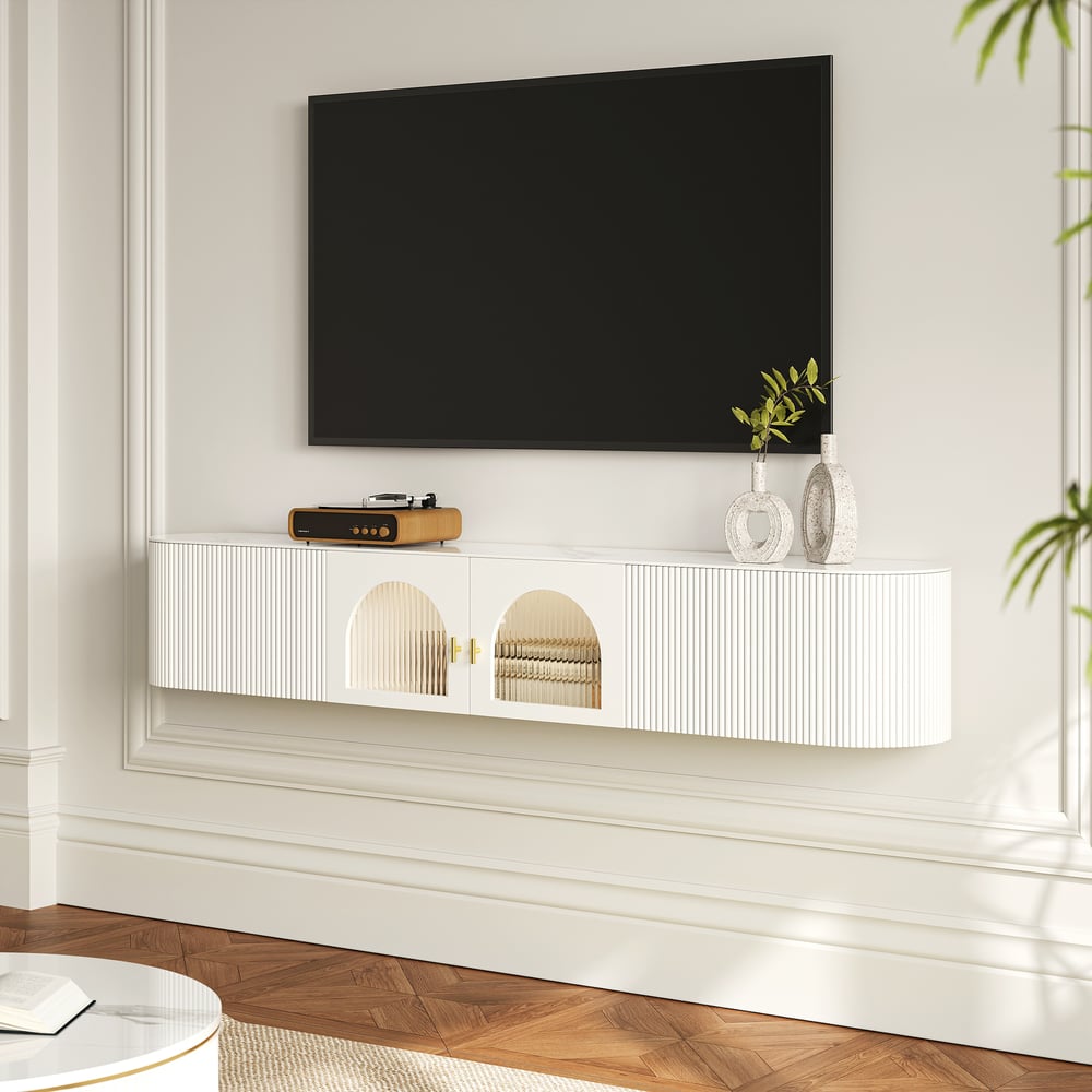 Questions and Answers for Modern Floating 1800 mm TV Cabinet Made of White Sintered Stone