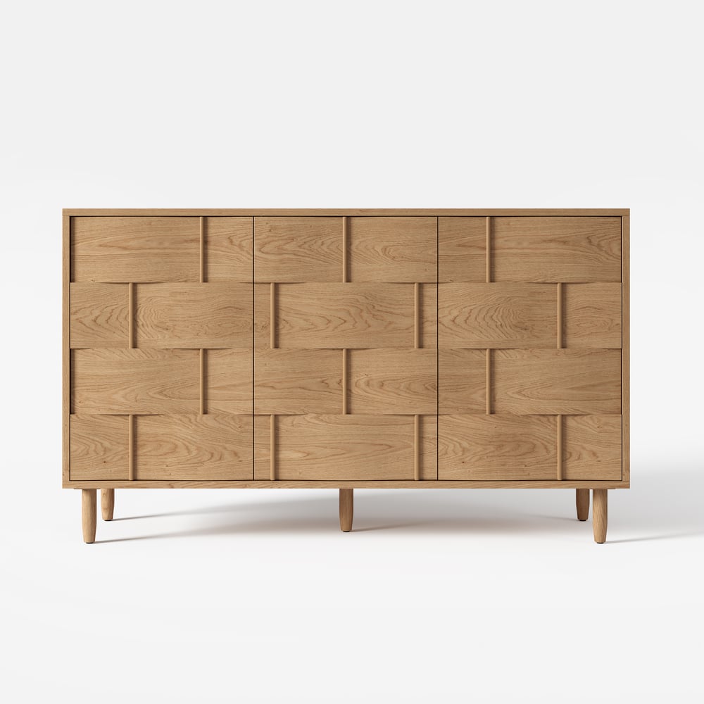 Questions et Réponses pour Buffet de cuisine 1520 mm avec 3 portes et 2 étagères