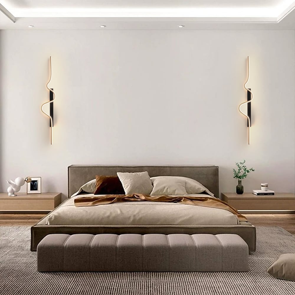 Customer Reviews for 1000mm Black and Gold Tri-color LED Wall SconceLighting