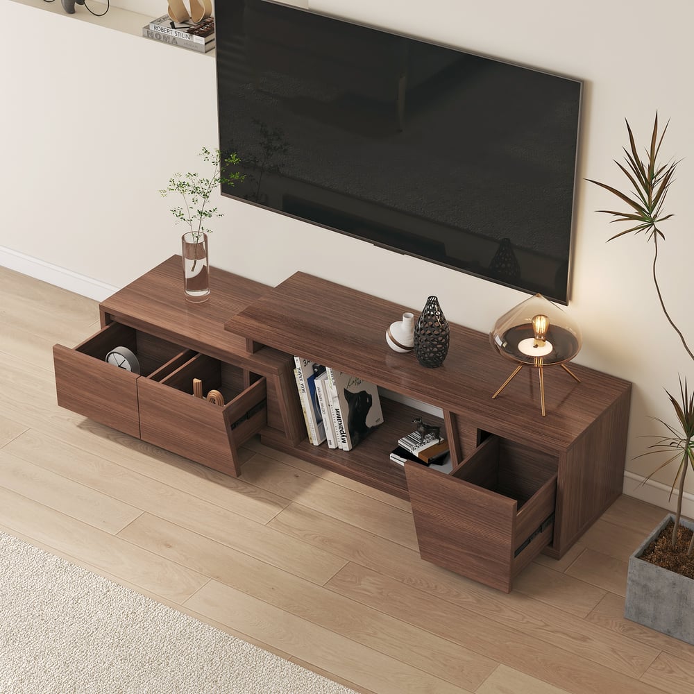 Questions and Answers for Fero 47"-71" Extendable TV Stand with 3 Drawers