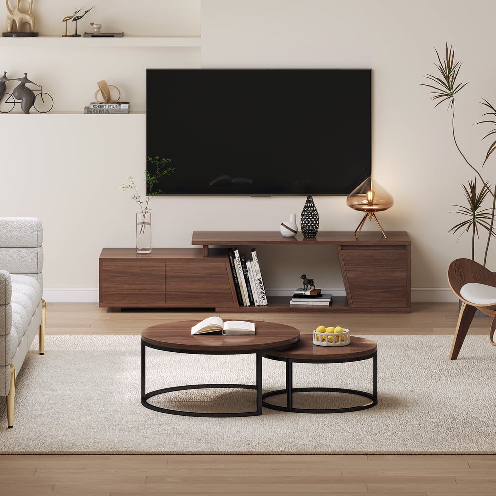 Questions and Answers for Fero 47"-71" Extendable TV Stand with 3 Drawers