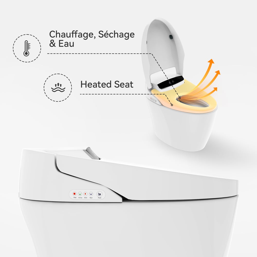 Questions et Réponses pour Toilette japonaise wc japonais au Sol 4,85 L/flush