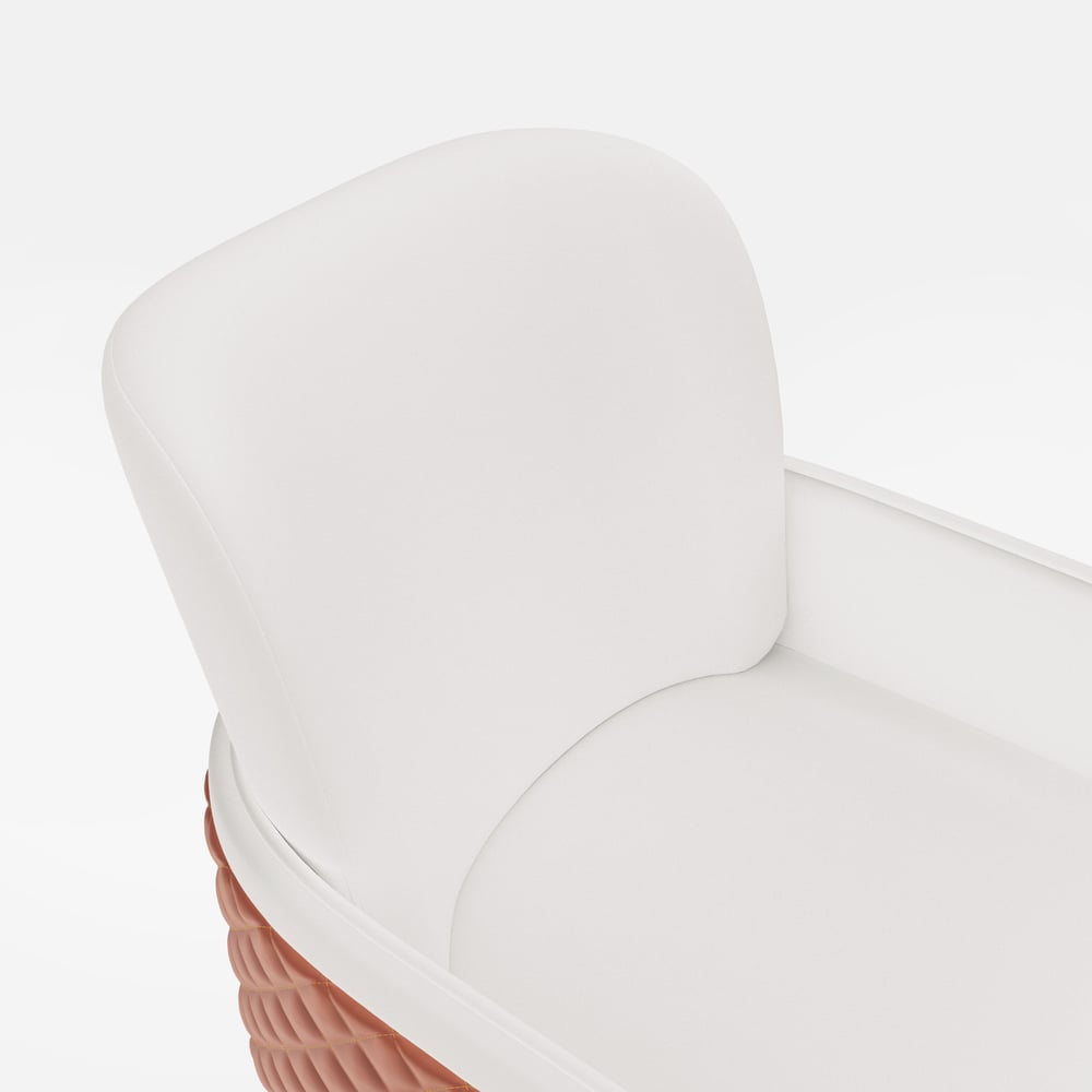 Vragen en antwoorden voor Moderne draaibare eetkamerstoel van PU-leer in wit en bruin