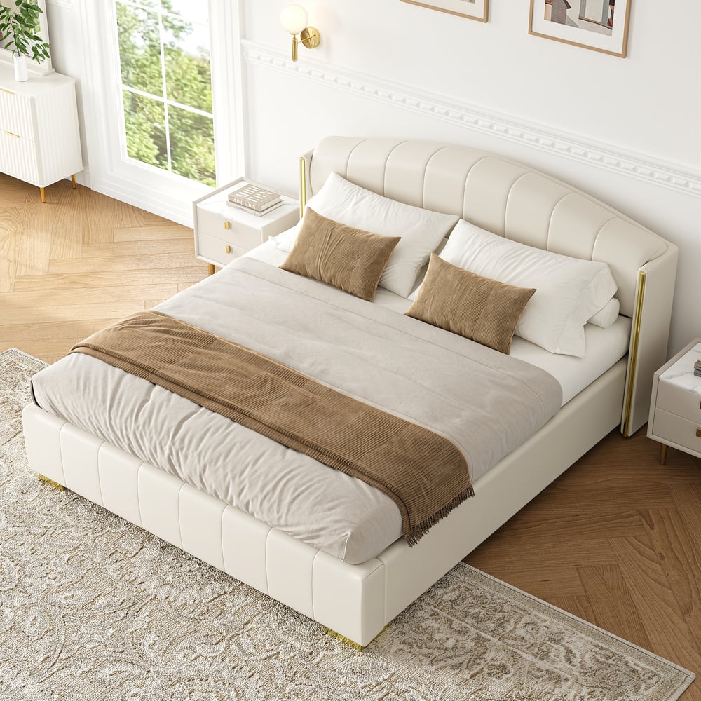 Questions et Réponses pour Cadre de lit super king size blanc moderne avec rangement relevable