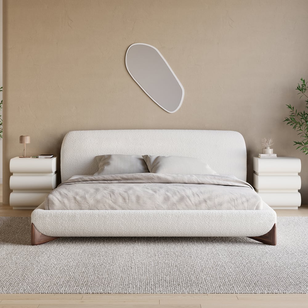 Hodnocení zákazníků pro položku Humply bělavý kožený inteligentní noční stolek se zásuvkami a bezdrátovým nabíjením