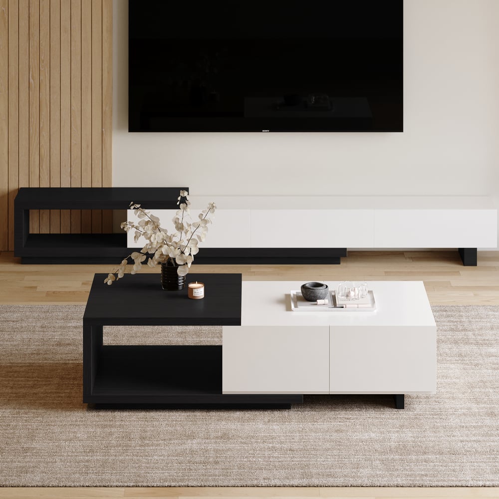 Customer Reviews for Quoint Extendable Coffee Table with 2 Drawers(47"-69")