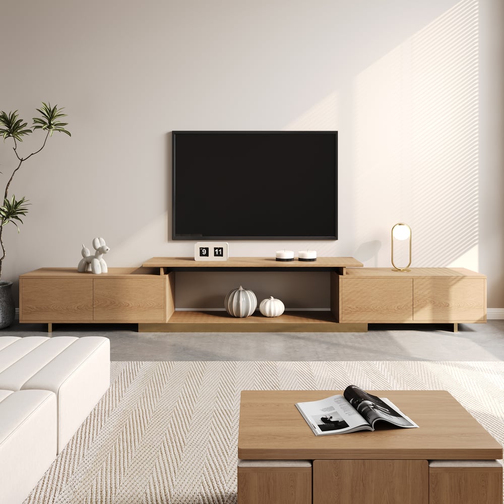 Questions and Answers for Mordelle TV cabinet extendable from 160 cm to 240 cm in natural color