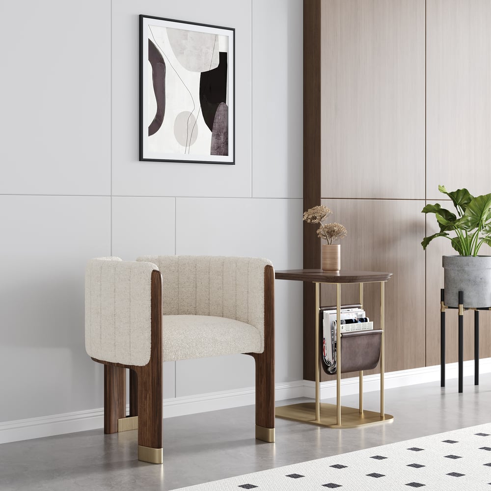 Otázky a odpovědi pro Kožená drážkovaná čalouněná akcentní židle s dřevěným rámem Sada 4 kusů