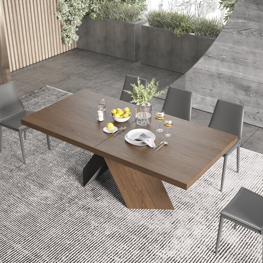 Questions and Answers for 2000mm-2400mm Farmhouse Extendable Walnut Dining Table Seats 6-10