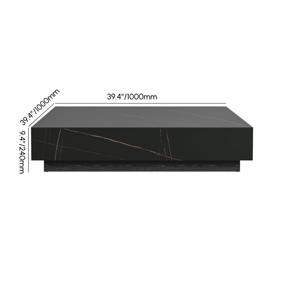 157" Modern Corner L-Shaped Sectional Sofa Cotton & Linen & Sintered Stone Coffee Table weights dimensions image