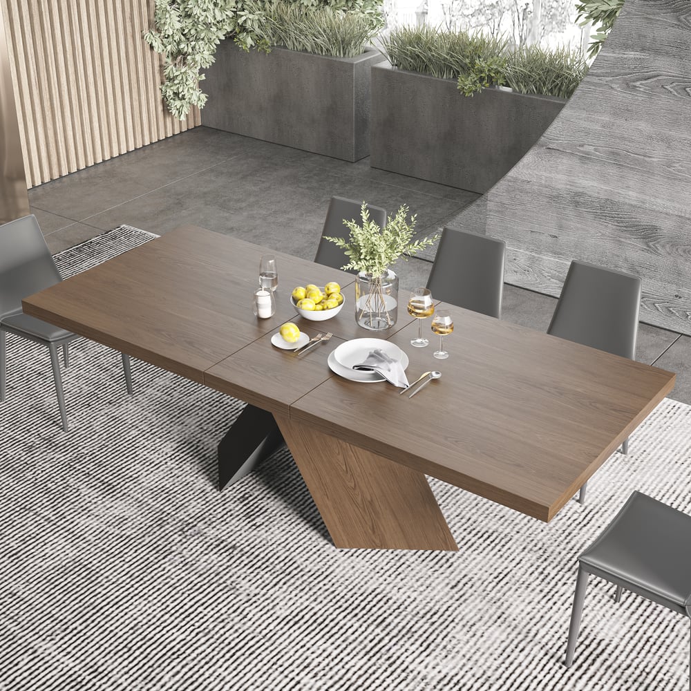 Questions and Answers for 2000mm-2400mm Farmhouse Extendable Walnut Dining Table Seats 6-10