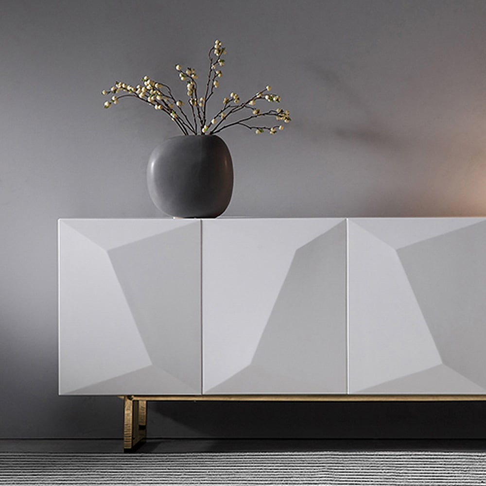 Otázky a odpovědi pro 71 „moderní bílý bufetový příborník se zlatou základnou a nastavitelnými policemi