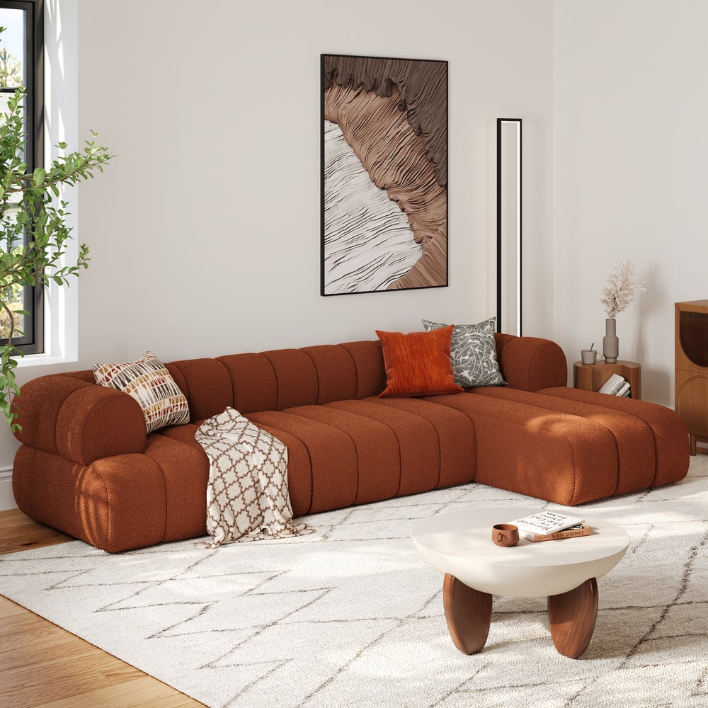 Customer Reviews for Nimbus Channel Boucle 3-piece sectional sofa with divan, 3000 mm