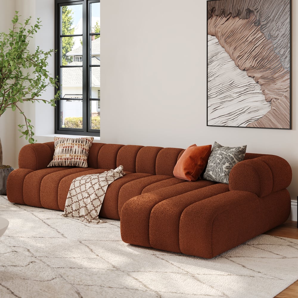 Customer Reviews for Nimbus Channel Boucle 3-piece sectional sofa with divan, 3000 mm
