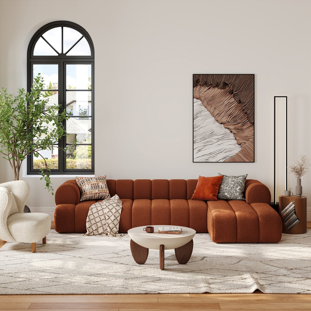 Customer Reviews for Nimbus Channel Boucle 3-piece sectional sofa with divan, 3000 mm