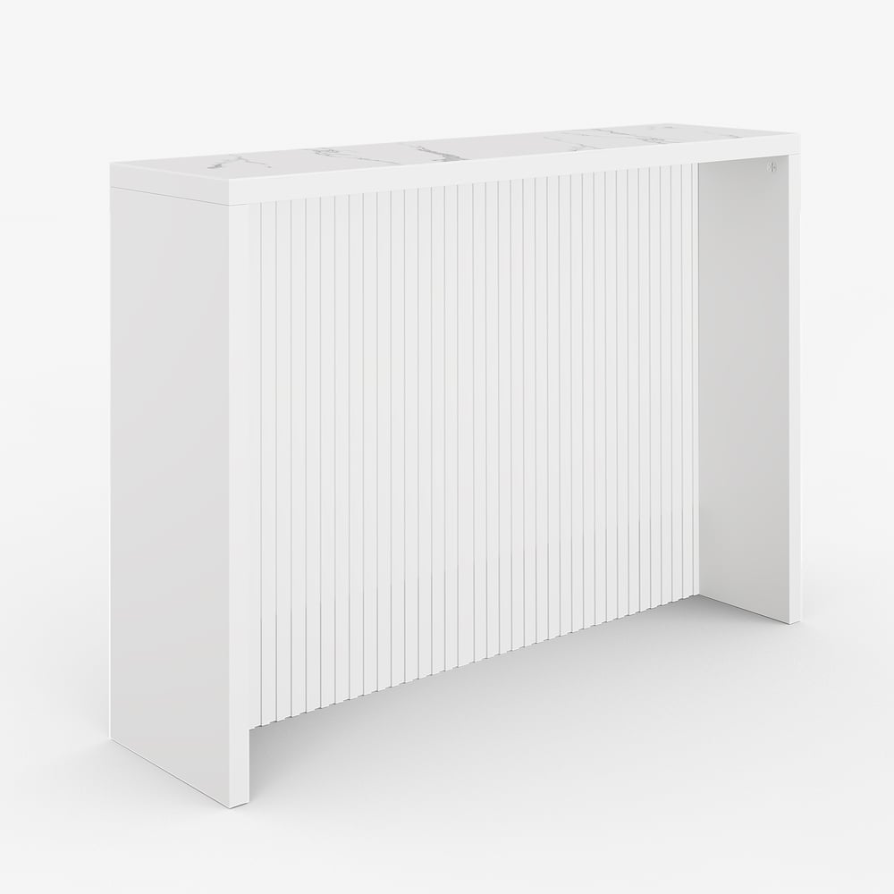 Customer Reviews for 1500mm Modern Sintered Stone Bar Table White Seats 3 People