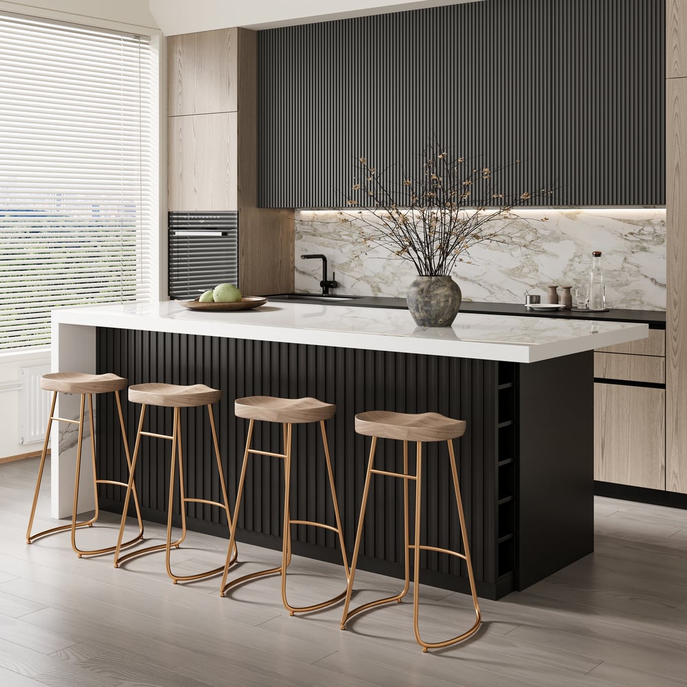 Customer Reviews for 72" Sintered Stone Top Kitchen Island with Storage White & Black