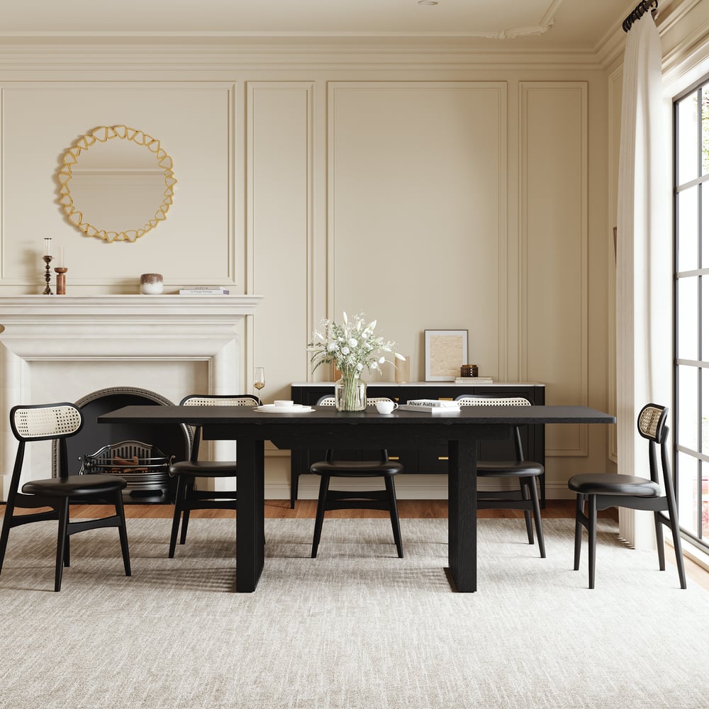 Customer Reviews for Japandi extendable dining table from 1400 mm to 2200 mm in black finish