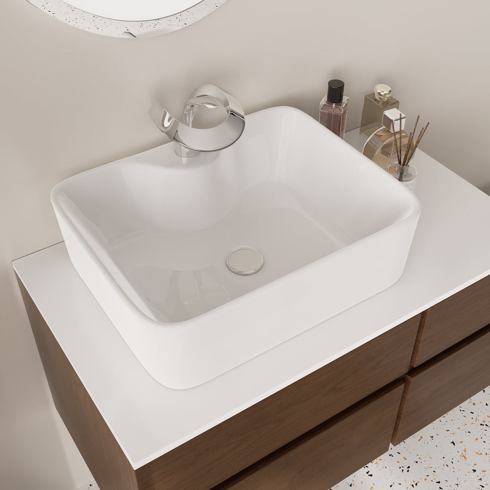 Customer Reviews for 800mm Walnut Floating Bathroom Vanity Ceramic Vessel Basin
