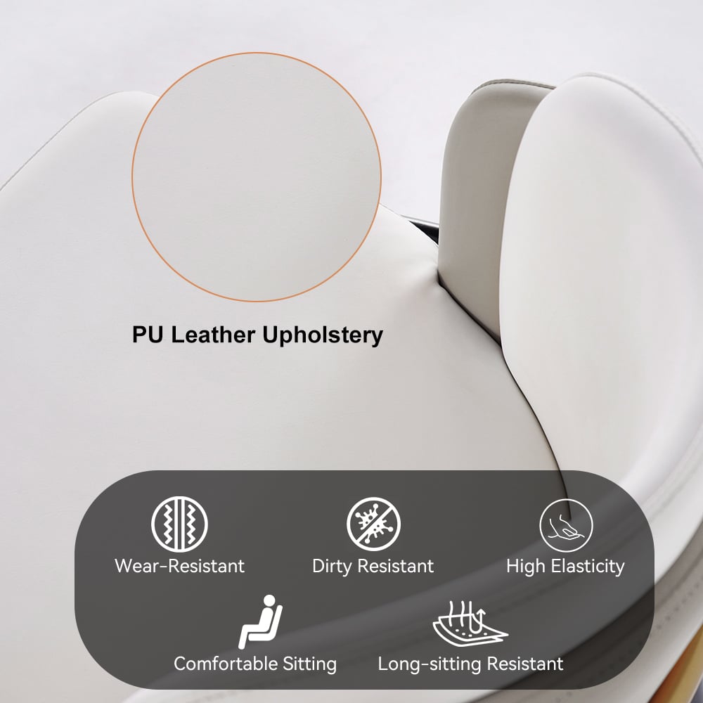 Questions and Answers for Modern PU Leather Breakfast Bar Stool Gray with Back & Footrest