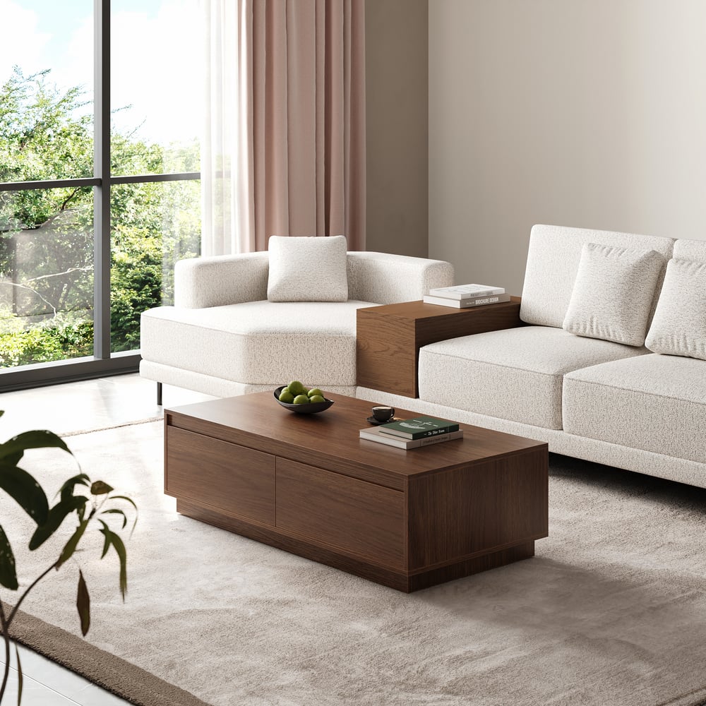 Questions and Answers for 1200mm Mid Century Rectangular Walnut Block Coffee Table