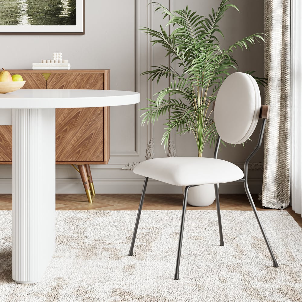 Customer Reviews for Set of 2 Modern Performance Leather Dining Chair White