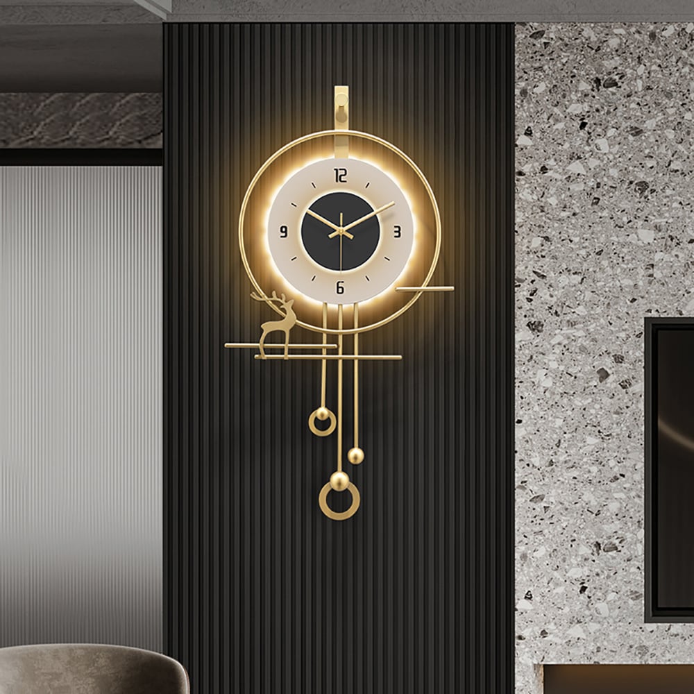 Questions et Réponses pour Horloge murale numérique moderne surdimensionnée avec bande lumineuse LED