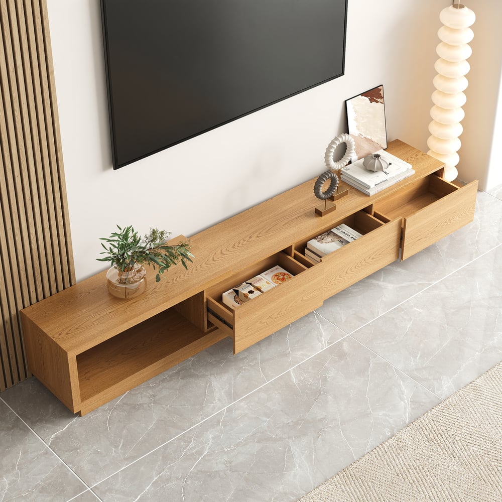 Avis Clients sur Meuble TV extensible Quint avec 3 tiroirs (1790mm-2550mm)