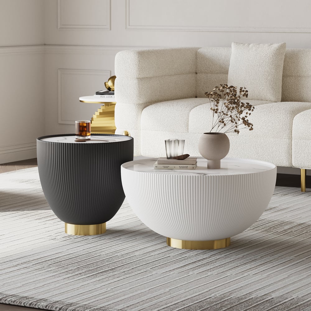 Otázky a odpovědi pro 28" kulatý slinutý kamenný kožený bubnový konferenční stolek