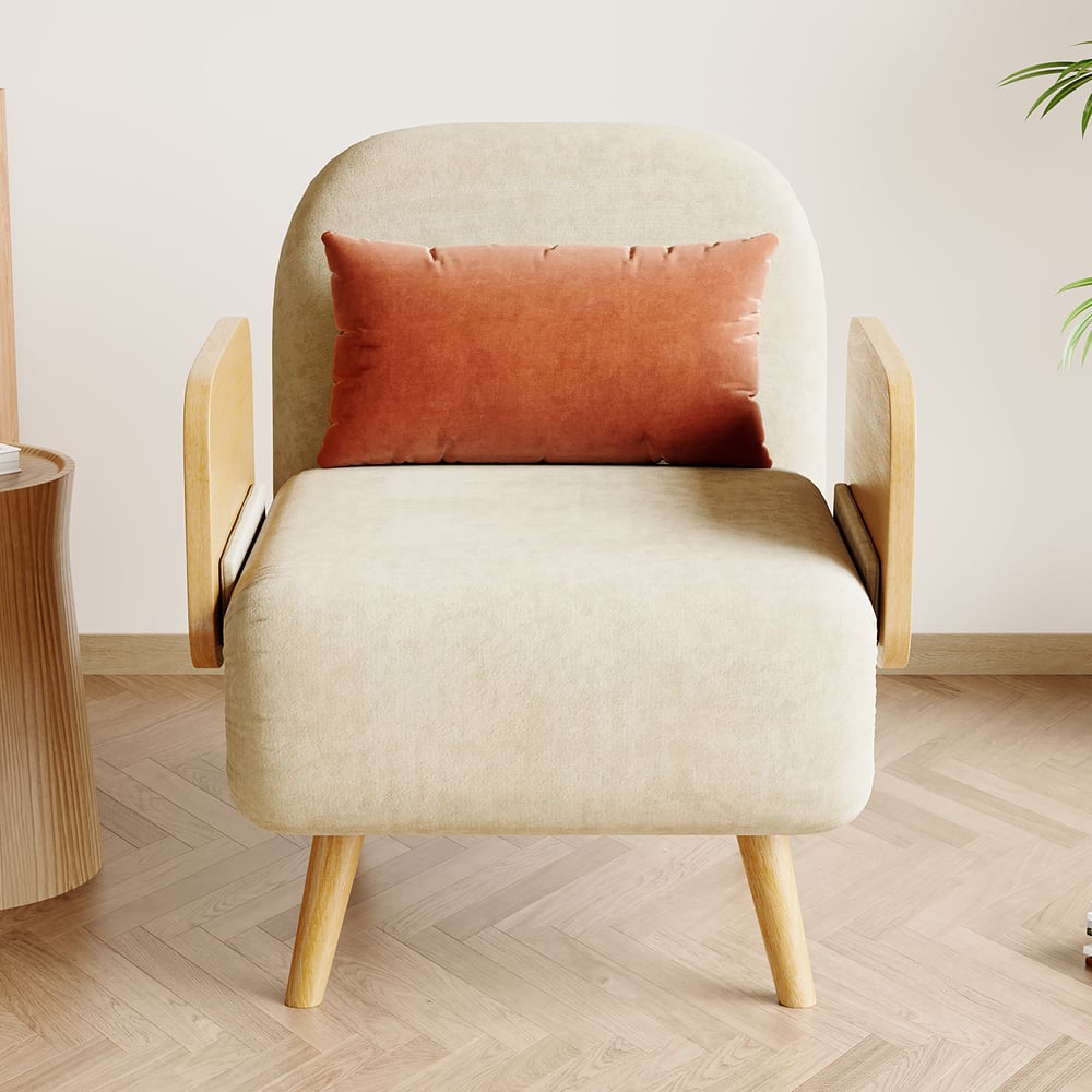 Questions et Réponses pour Canapé-lit rembourré 3 places en velours côtelé - blanc