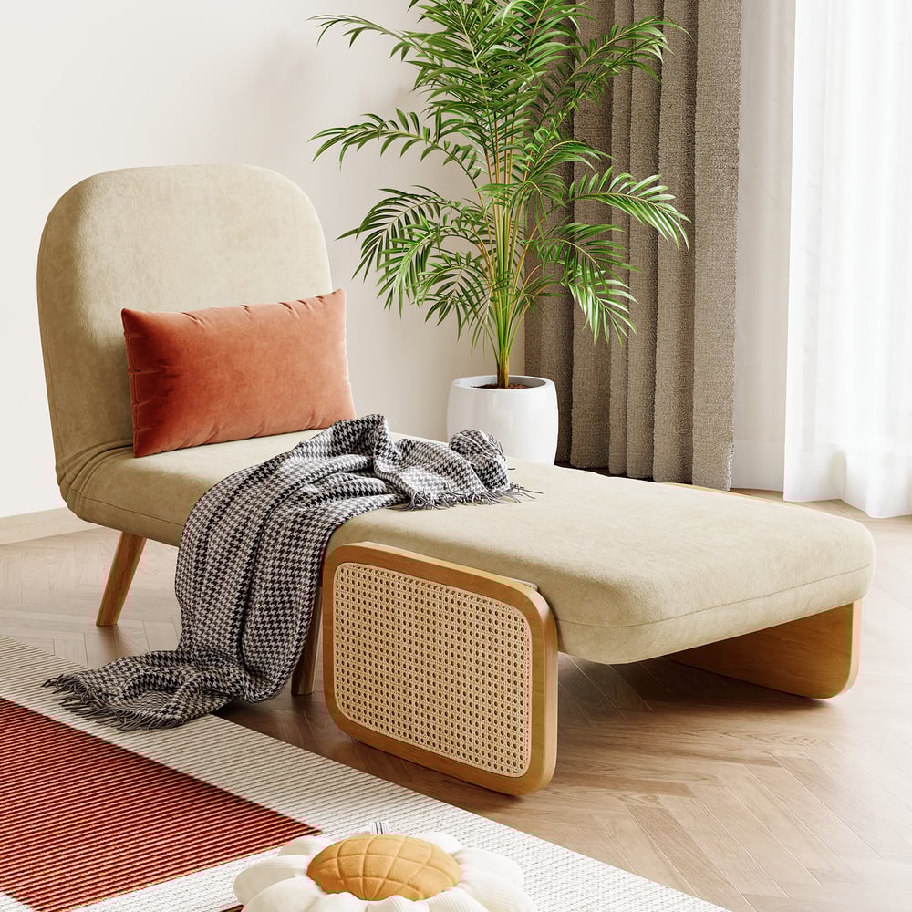 Questions et Réponses pour Canapé-lit rembourré 3 places en velours côtelé - blanc