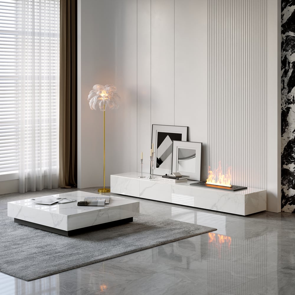 Questions and Answers for 2200 mm electric fireplace humidifier, sintered stone TV stand