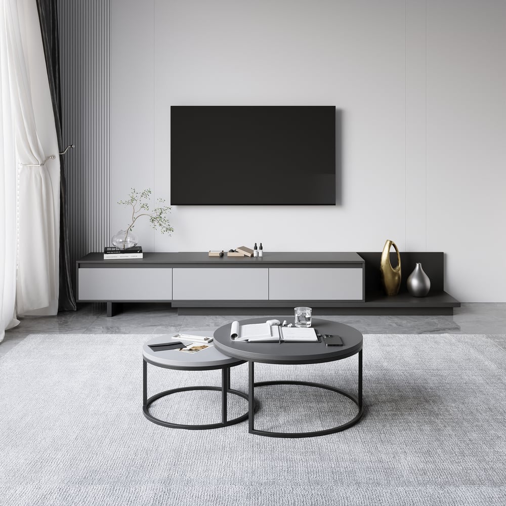 Hodnocení zákazníků pro položku Sada stolku a konferenčního stolku Fero TV, rozšiřitelná z 2000 mm na 3600 mm