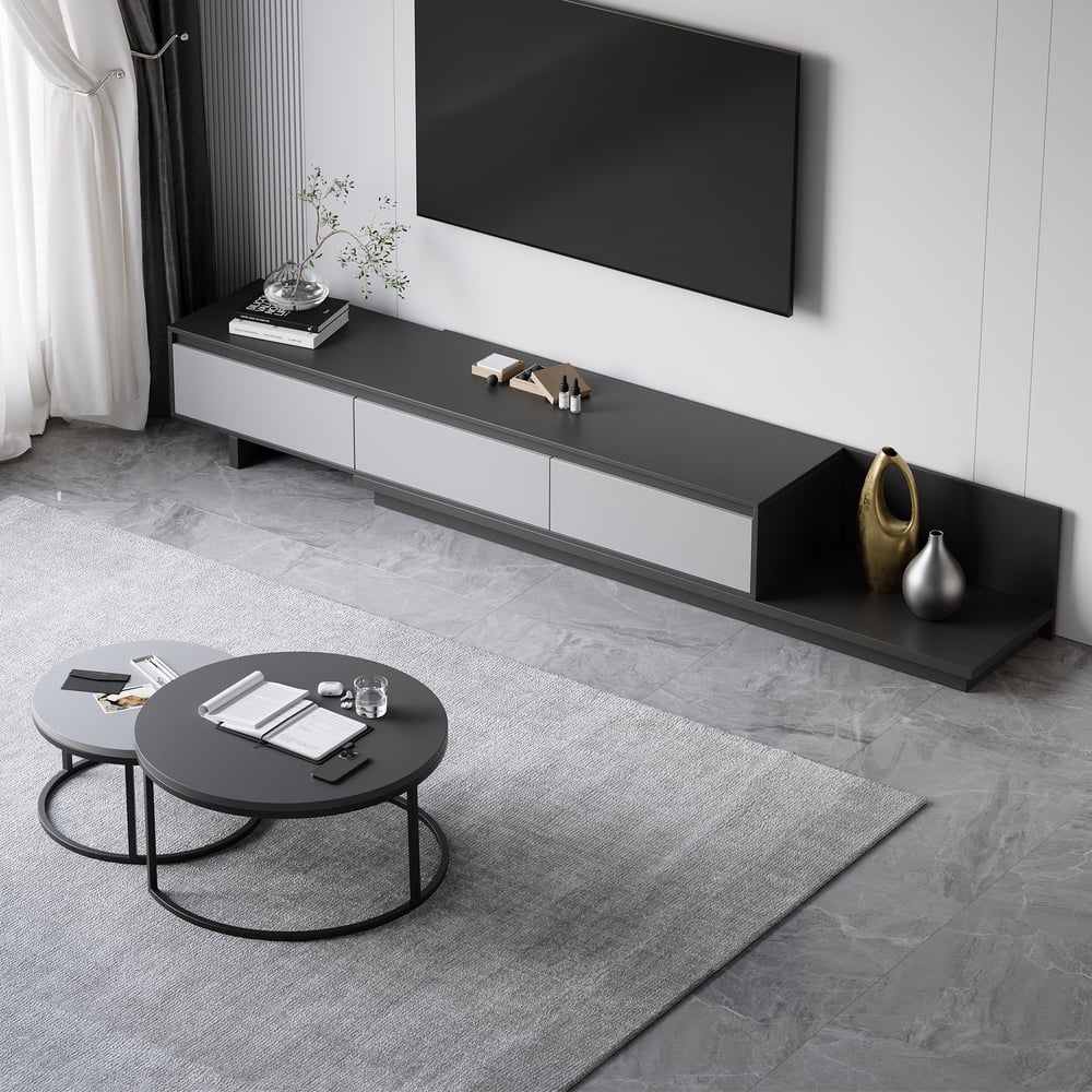 Questions and Answers for Fero Extendable TV Stand & Nesting Coffee Table Set