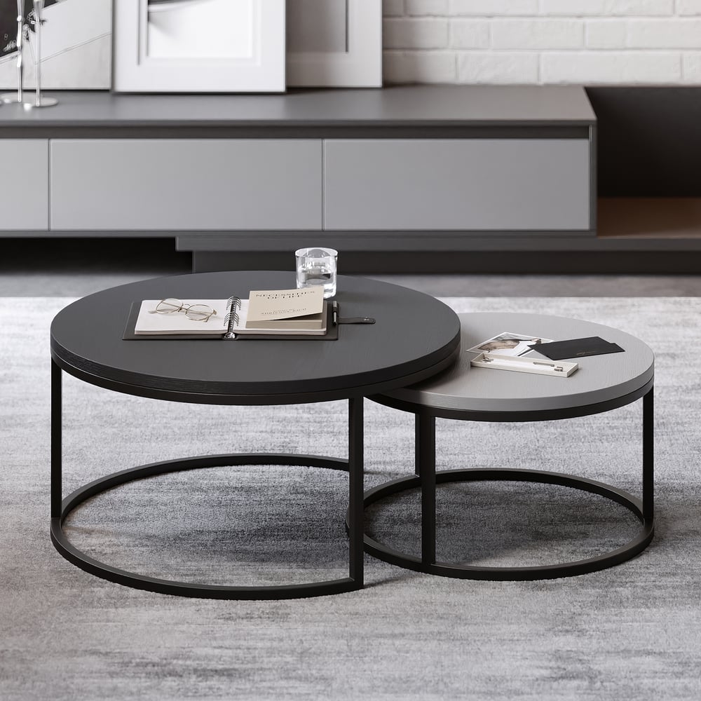 Customer Reviews for Fero Round Nesting Coffee Table Set(600mm-800mm)