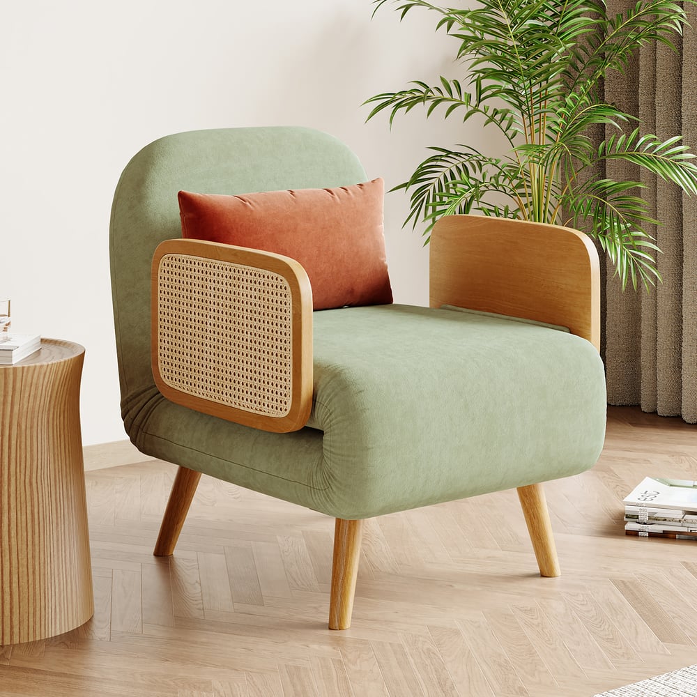 Questions and Answers for Green chaise longue Sofa Bed