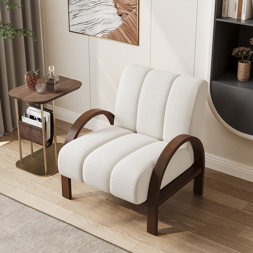 Otázky a odpovědi pro Židle Boucle Ash Wood Accent