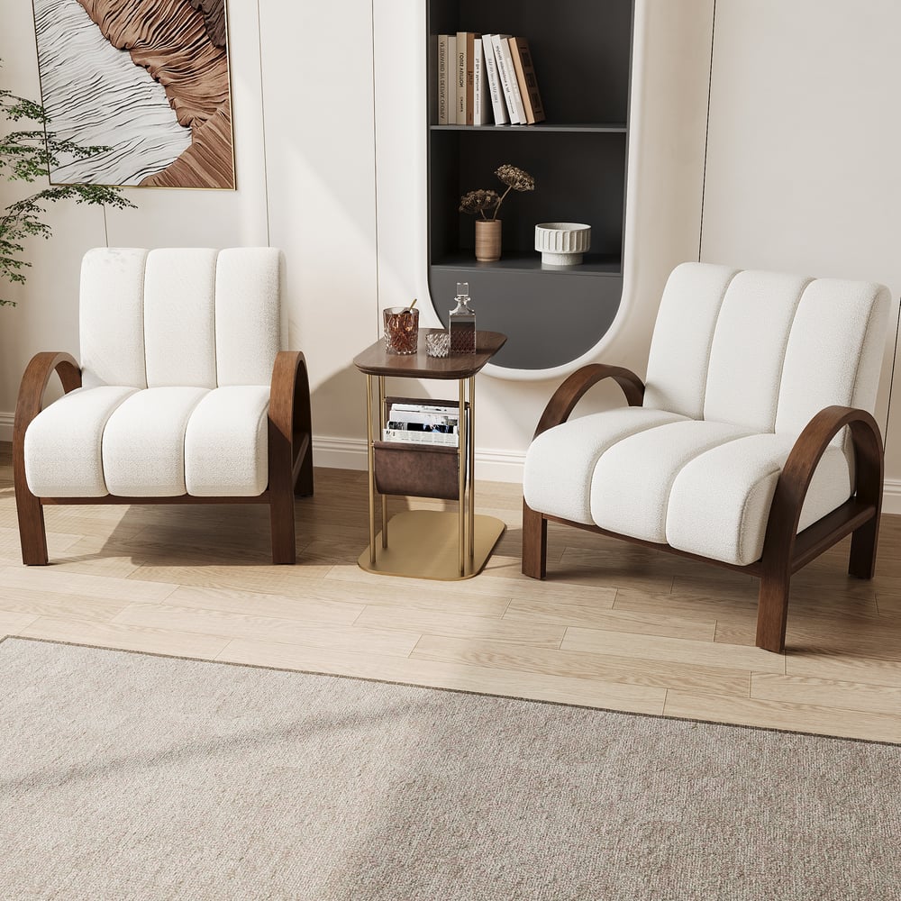 Otázky a odpovědi pro Židle Boucle Ash Wood Accent