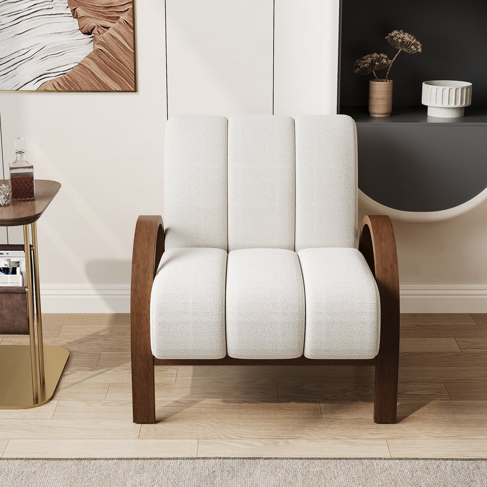 Otázky a odpovědi pro Židle Boucle Ash Wood Accent