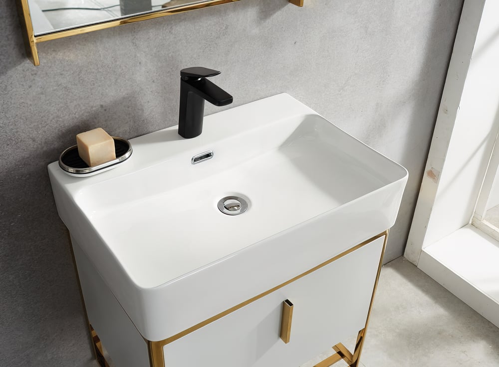 Questions and Answers for 600mm Modern White Floating Bathroom Vanity Drawer & Shelf Integral Single Ceramic Basin